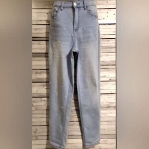 DIANE GILMAN  JEANS DG2 Womens Washed Light Denim PEARL HIGH RISE Stretch Sz 10